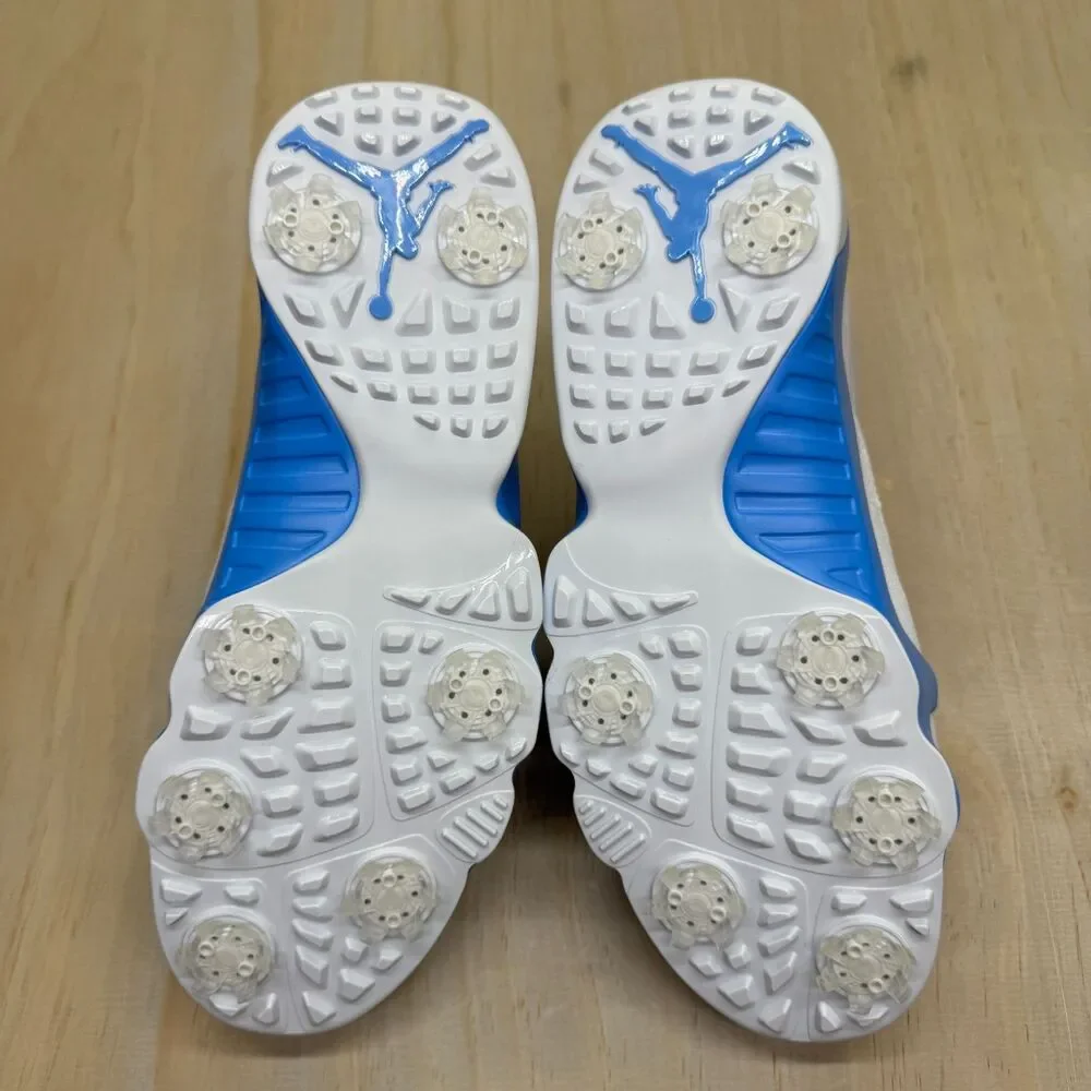 NEW Air Jordan 9 Low Golf White University Blue UNC Mens Sz 10.5 FJ5934-101